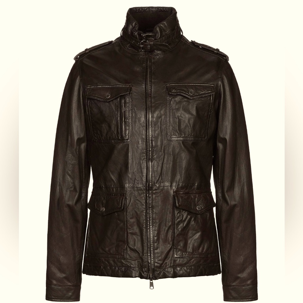 Massimo Rebecchi | Mens Brown Leather Jacket | Size 38 US | NWOT